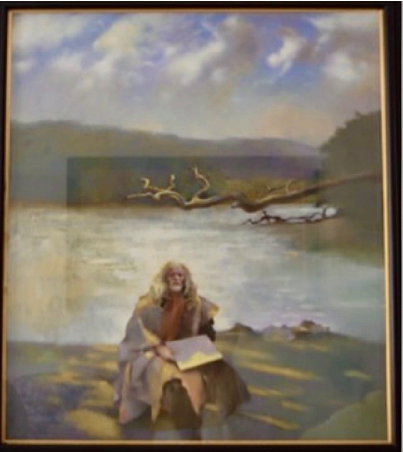 Self Portrait During Sunset By Robert Lenkiewicz Circa 1998