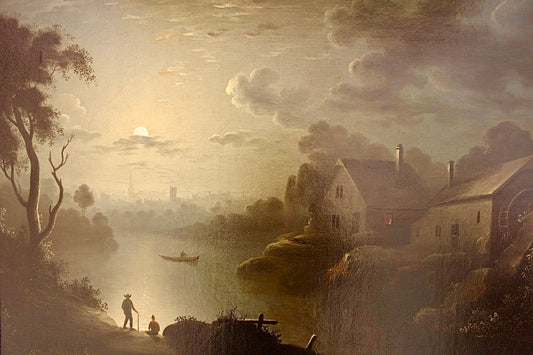 Moonlight Painting With The Lake