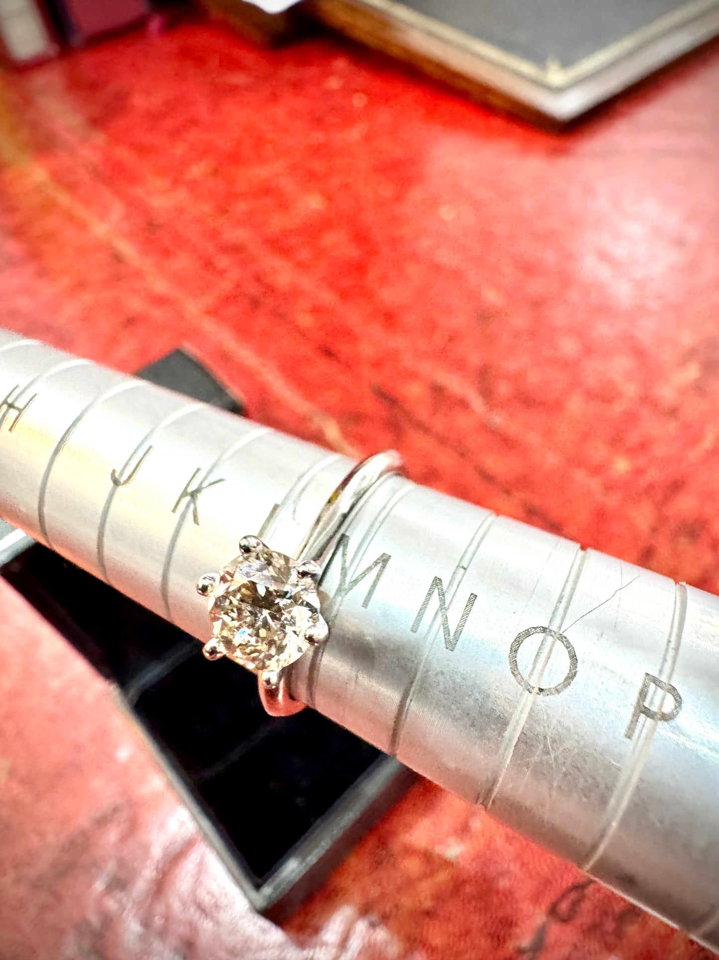 Diamond Solitaire 6 Claw Brilliant Cut 18ct Gold Ring