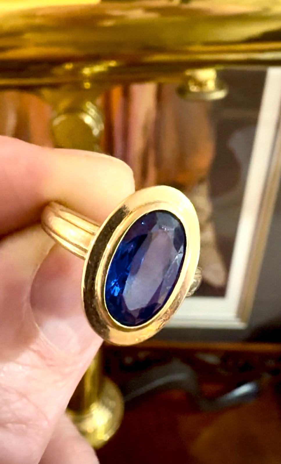 Oval Sapphire Ring
