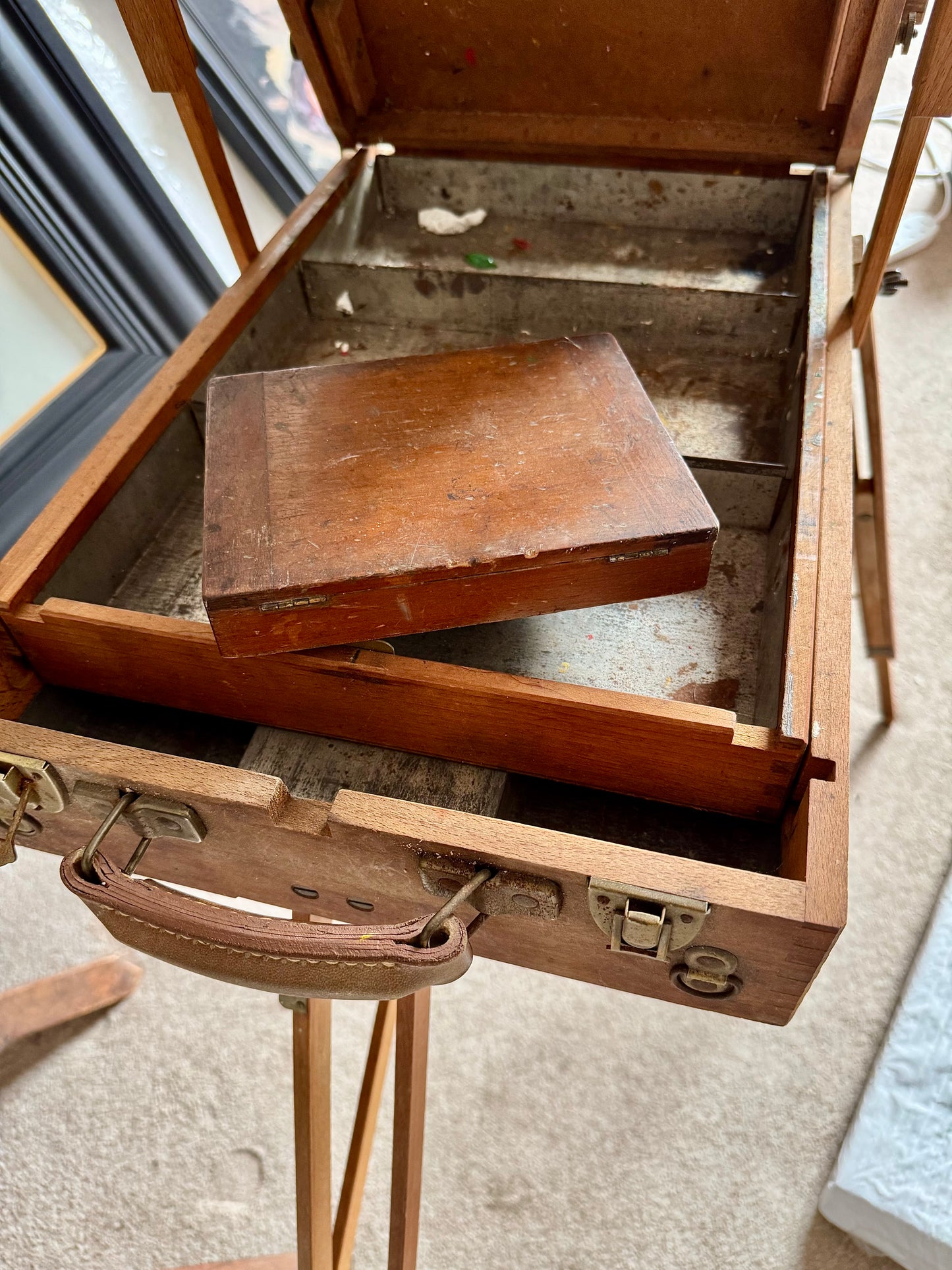Rare Vintage French Artists Table Easel Circa 1960