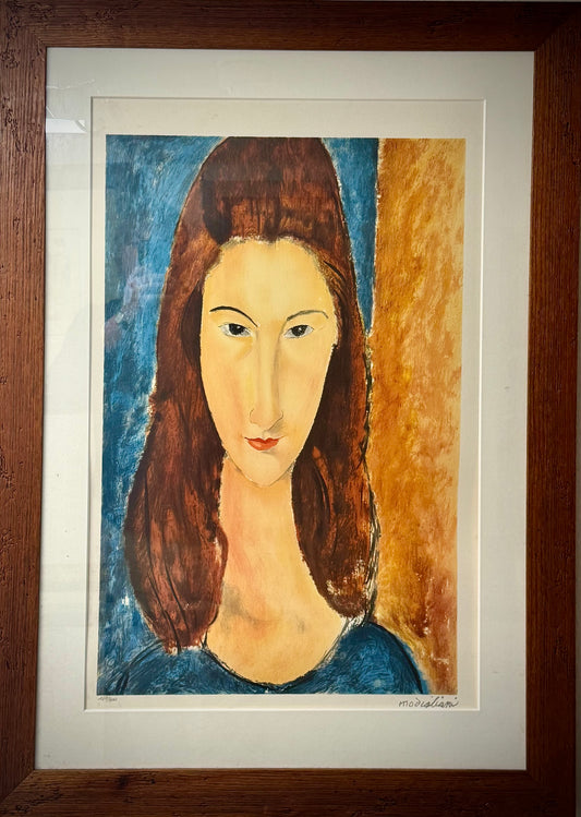 Modigliani a Portrait of Jeanne Hébuterne Limited Edition Certificate