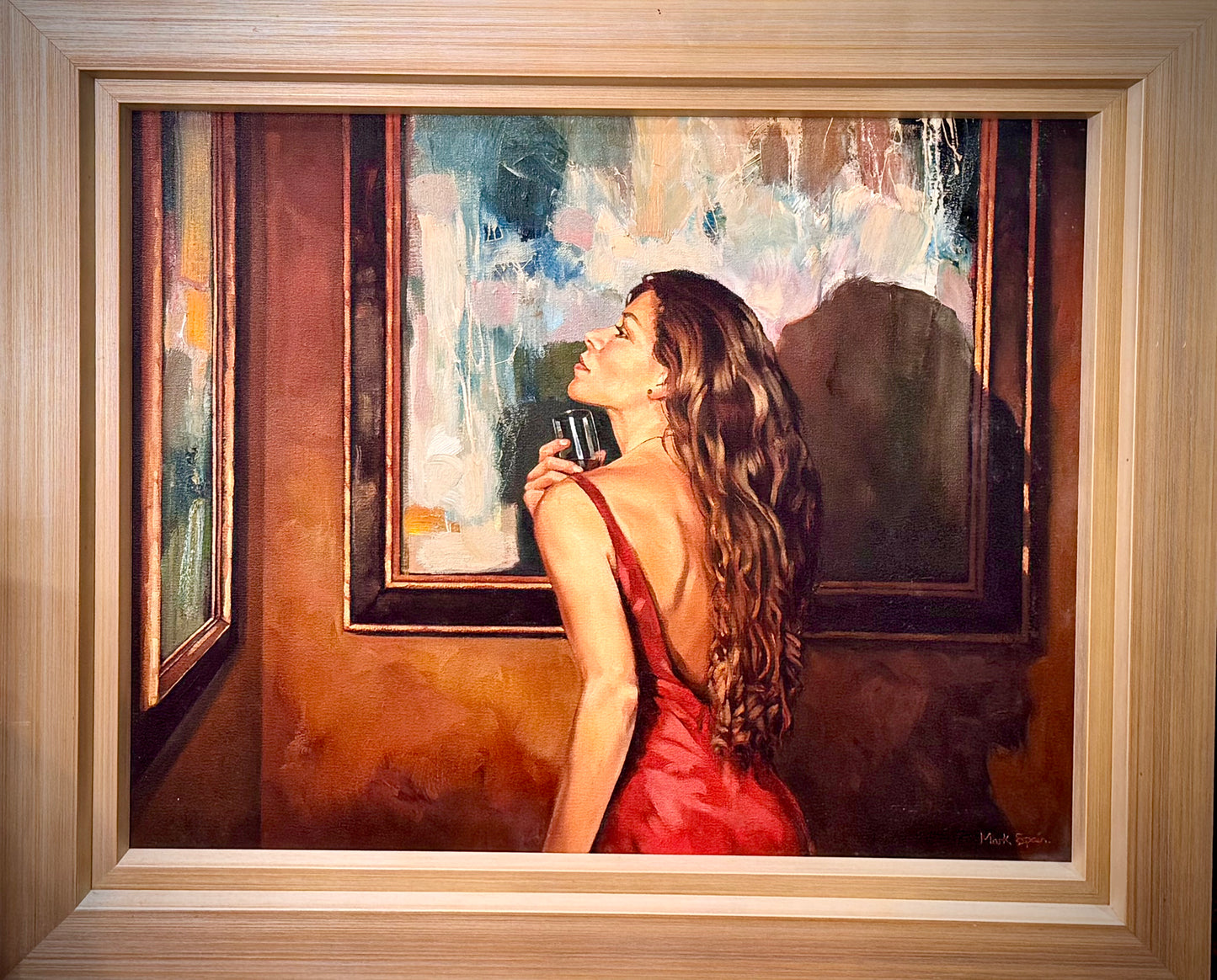 Lady In Red Dress By Mark Spain