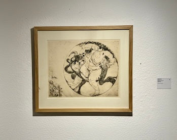 Europa And The Bull Ink Drawing