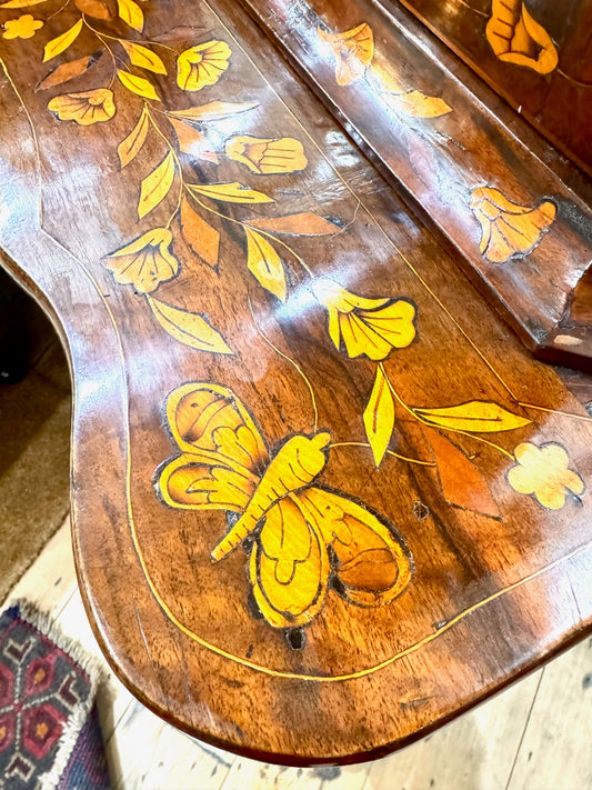 Dutch Walnut Marquetry Display Cabinet Circa 1830
