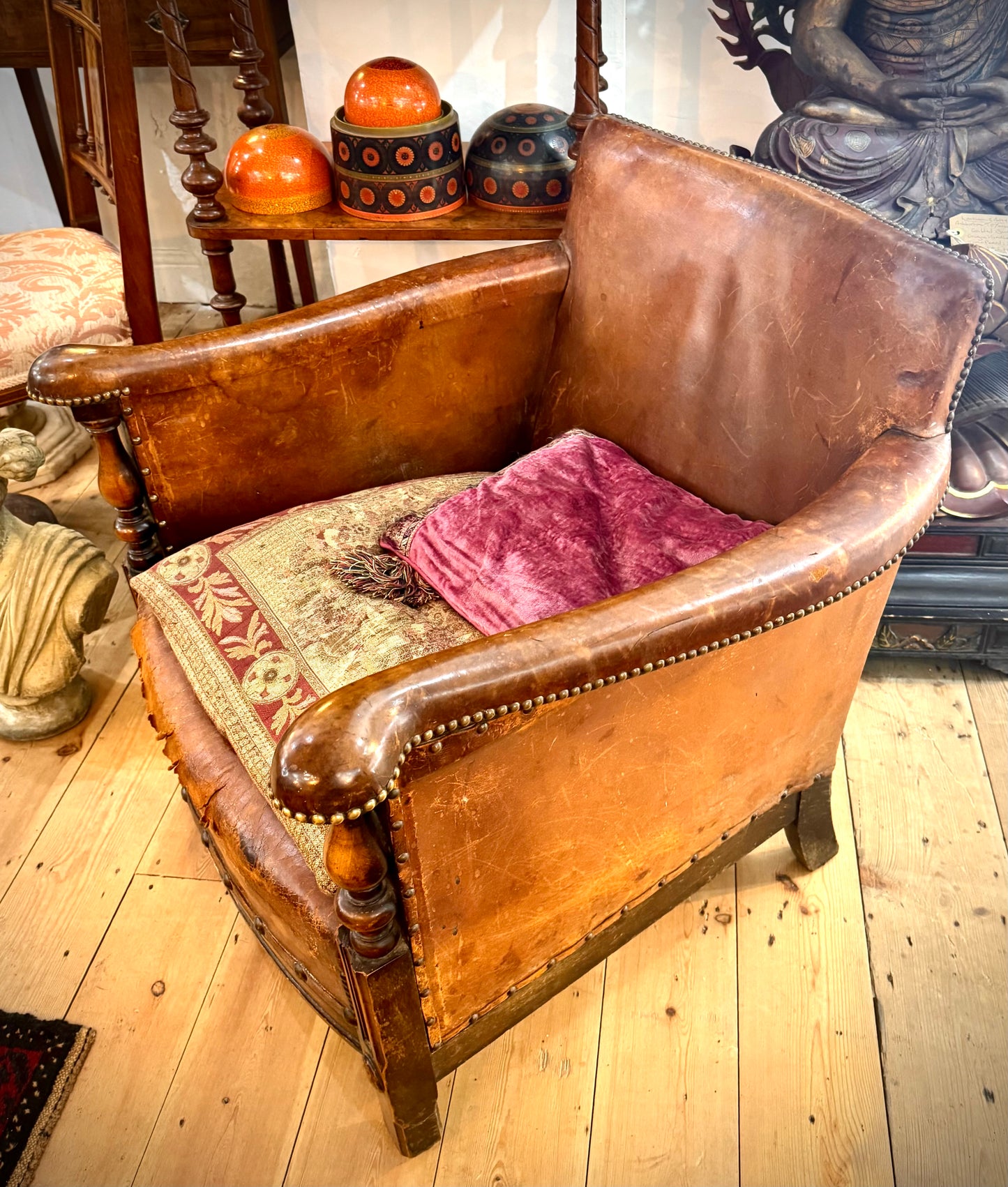 Arts and Crafts Leather Chair