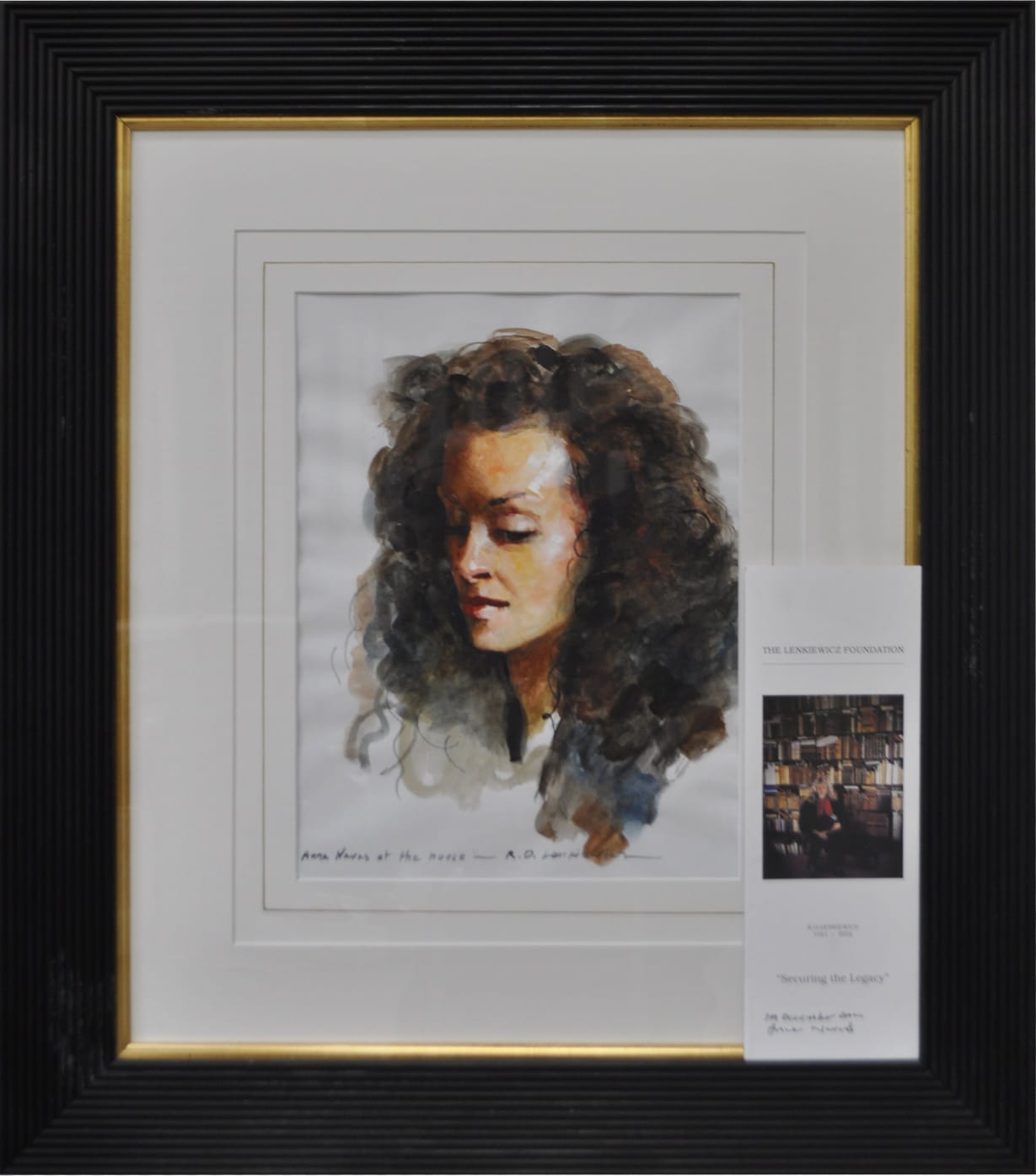 Anna At The House By Robert Lenkiewicz Watercolour