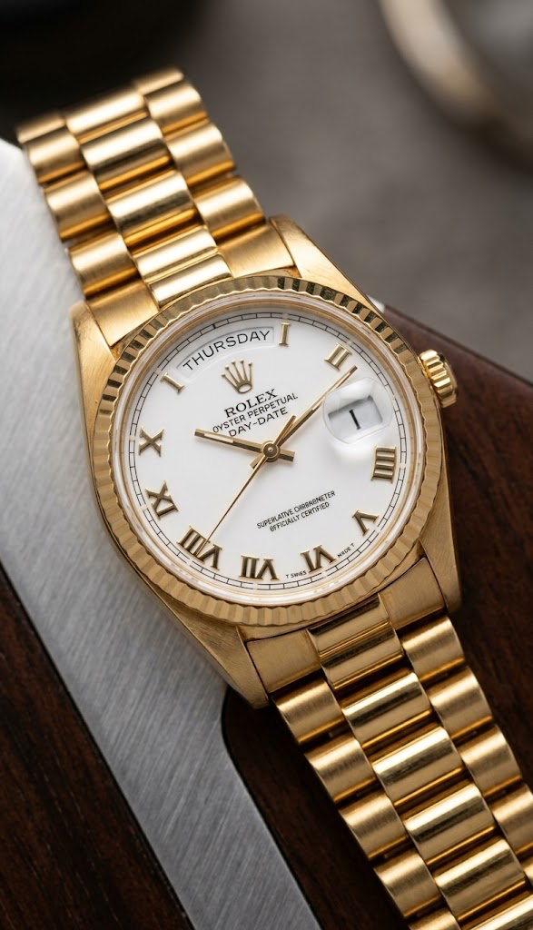 Rolex Day Date 18K Full Box and Papers
