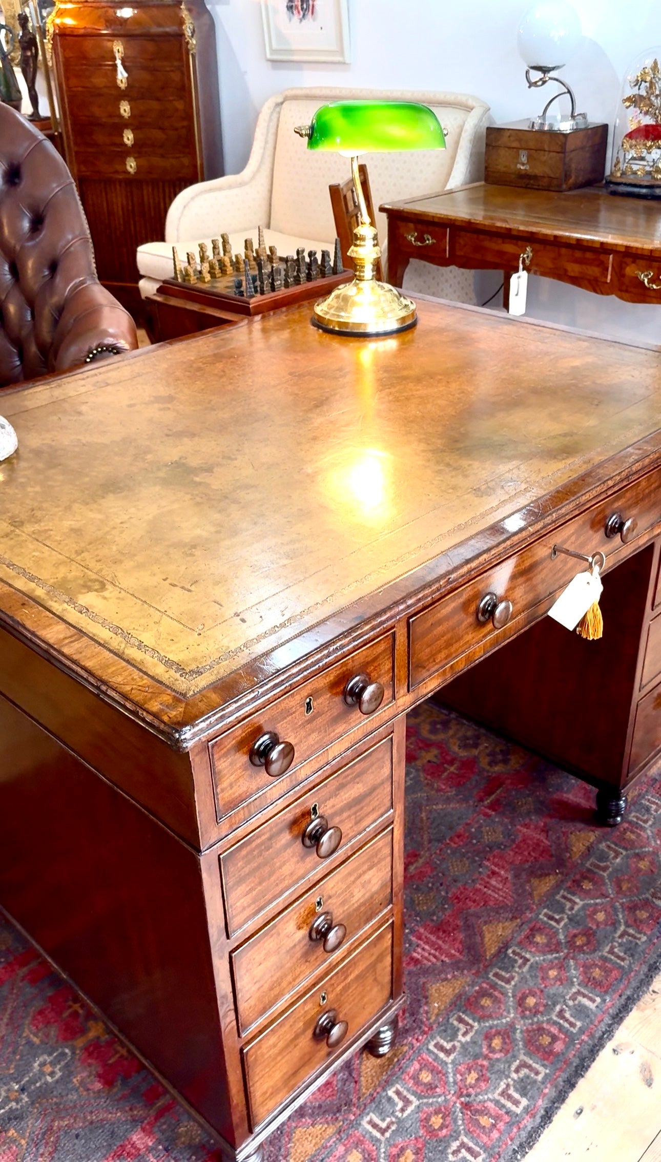 Gillows Of Lancaster Partners Desk (Stamped)