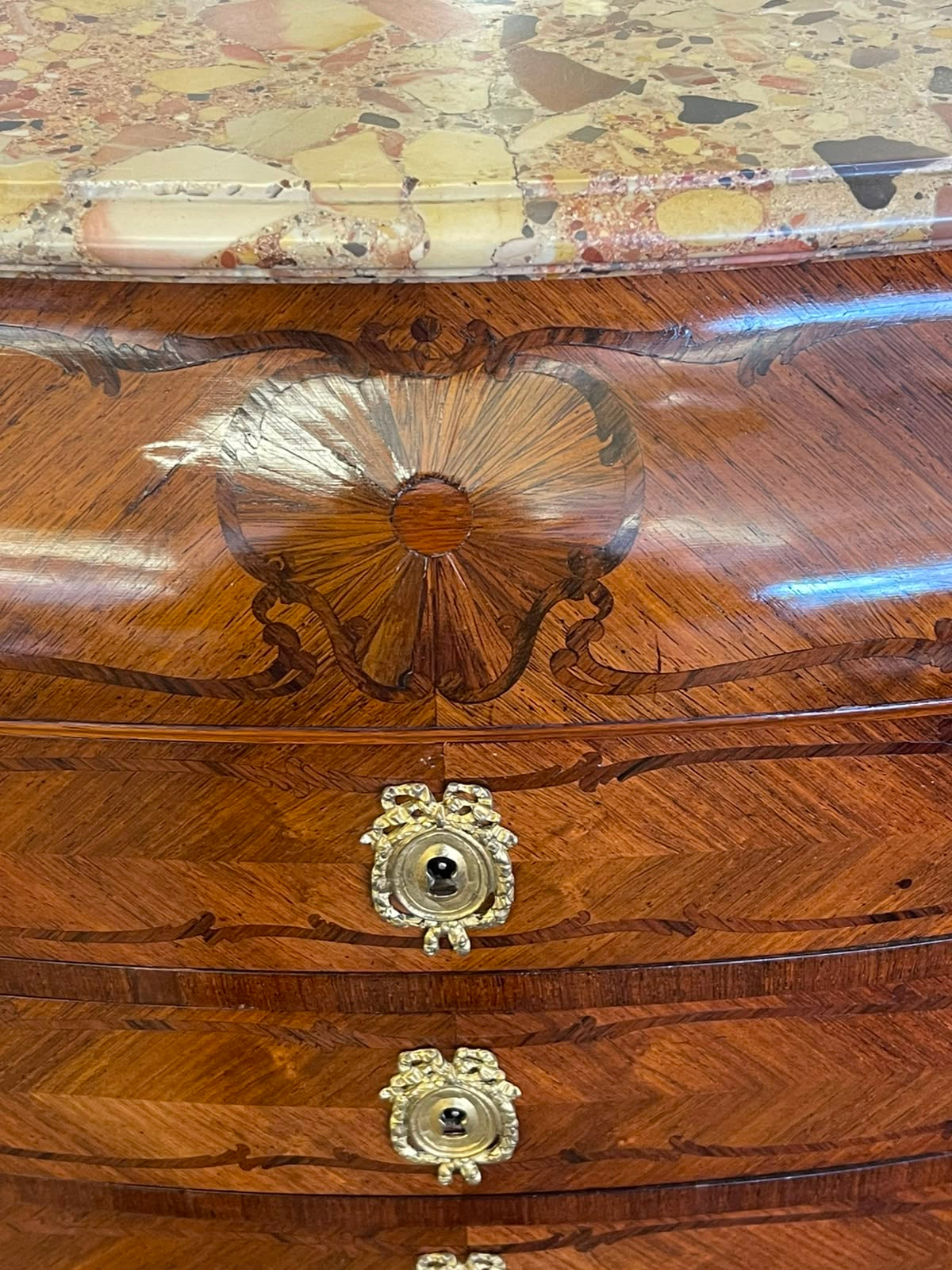Rare French Kingwood and Ormolu Mounted Cartonniere Cabinet