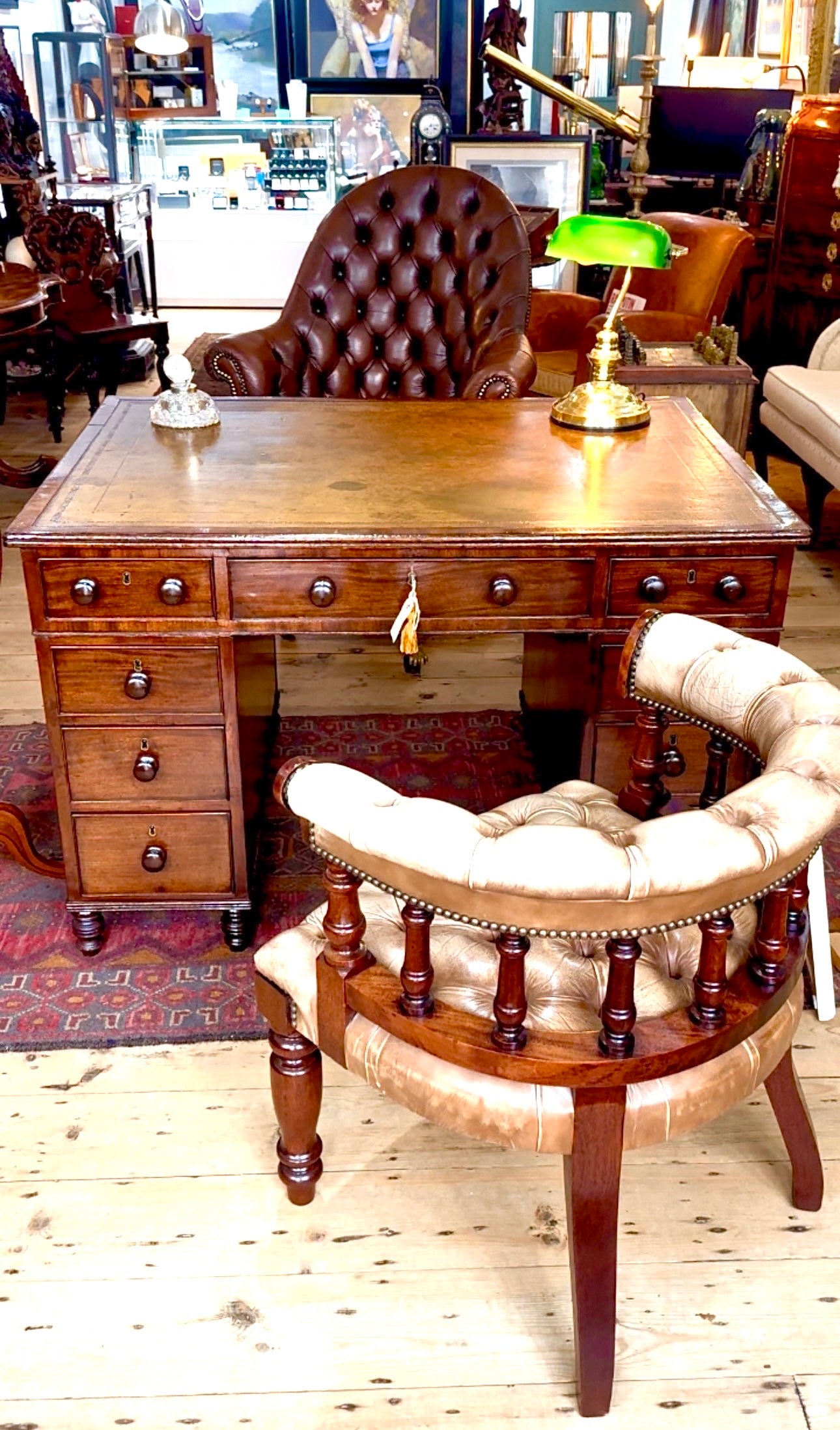 Gillows Of Lancaster Partners Desk (Stamped)
