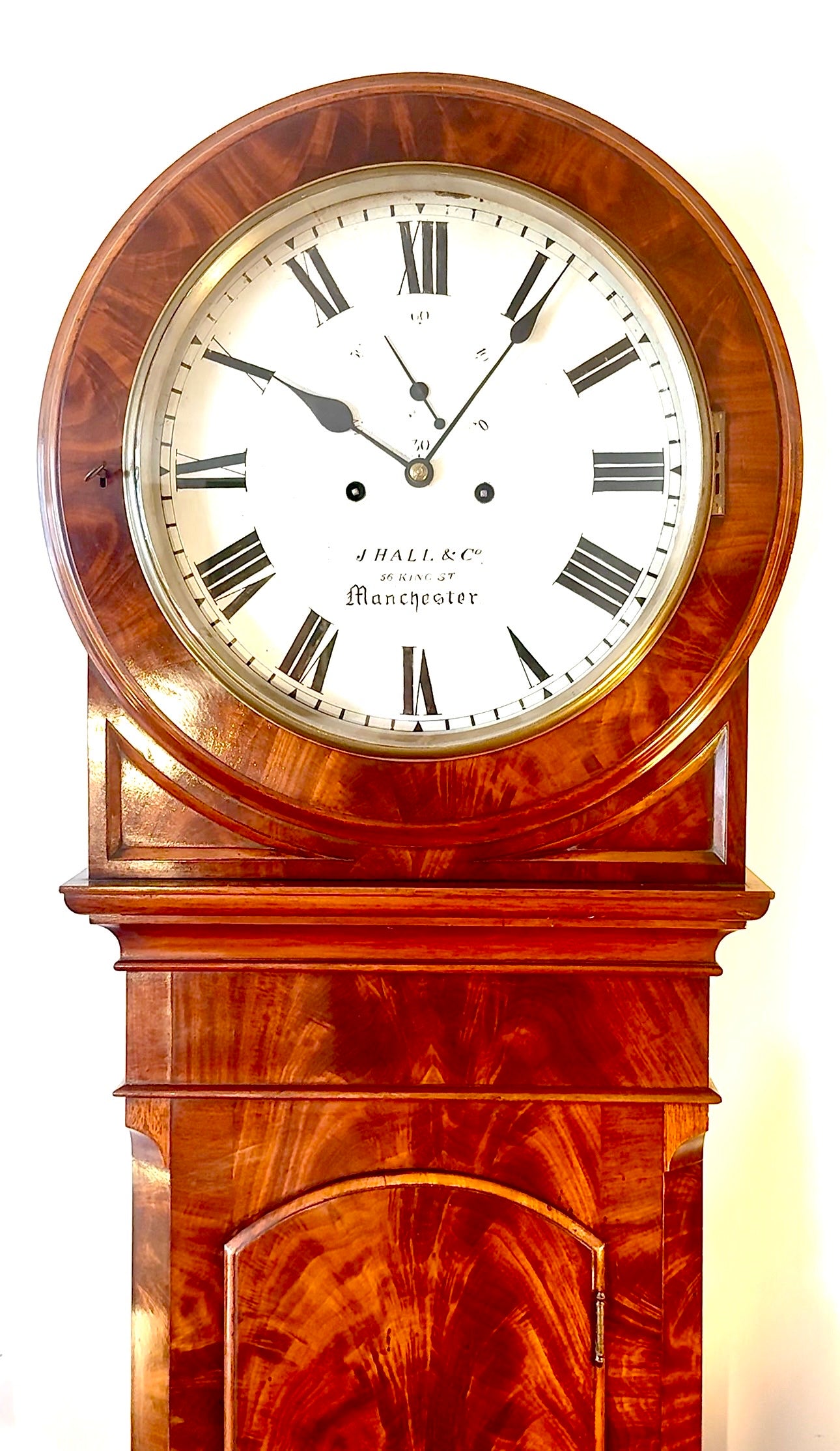 A Beautiful John hall & Co. Mahogany Wall Clock
