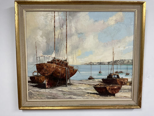Two Boats and Seascape By Antony Amos