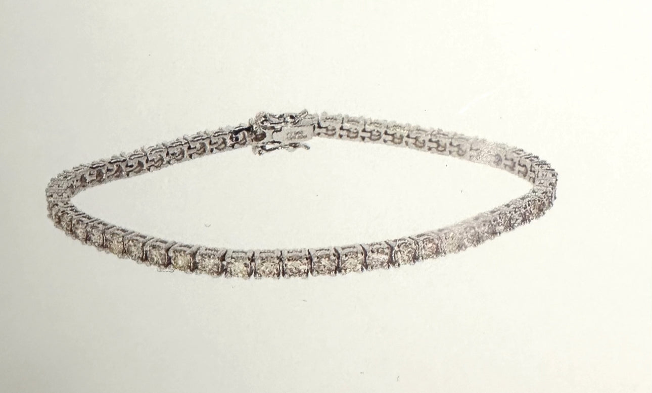Platinum Diamond bracelet 5.02ct