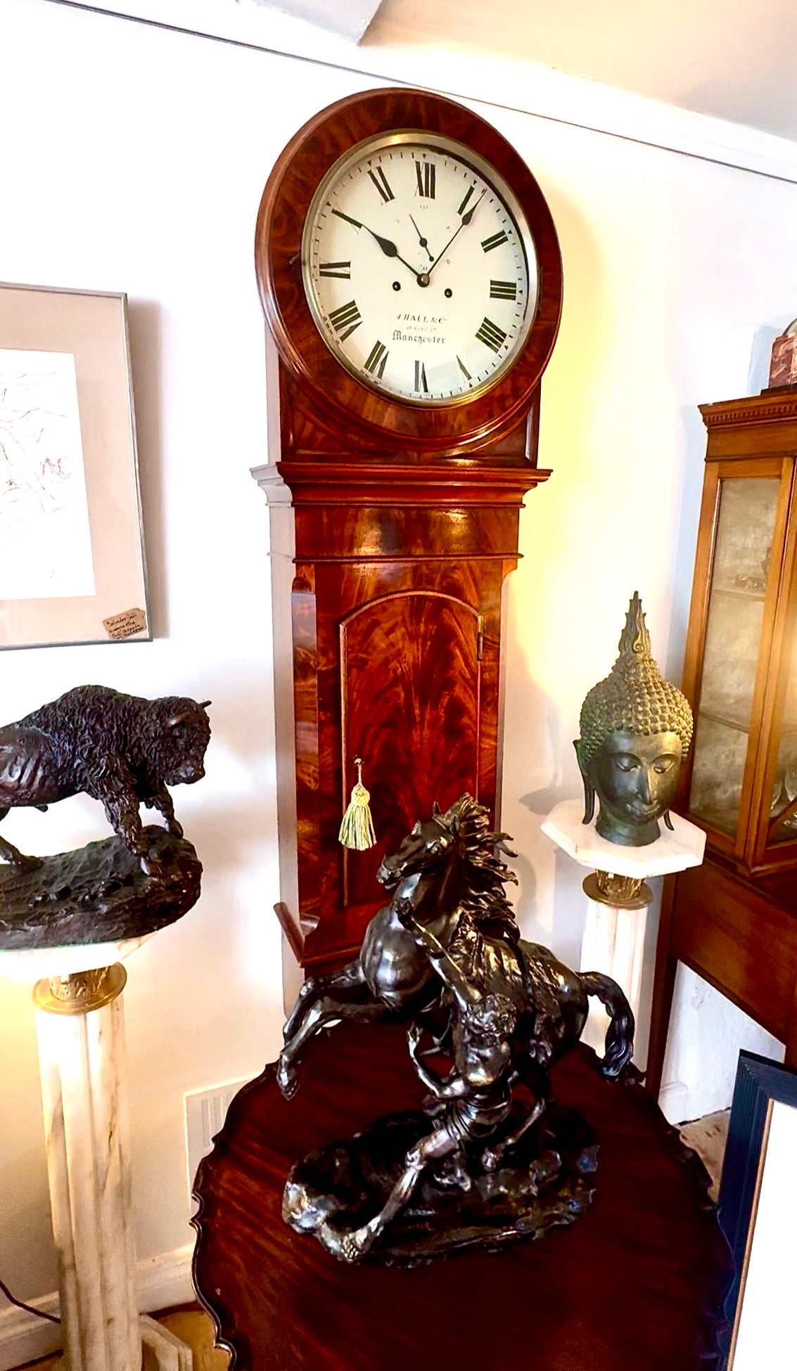 A Beautiful John hall & Co. Mahogany Wall Clock
