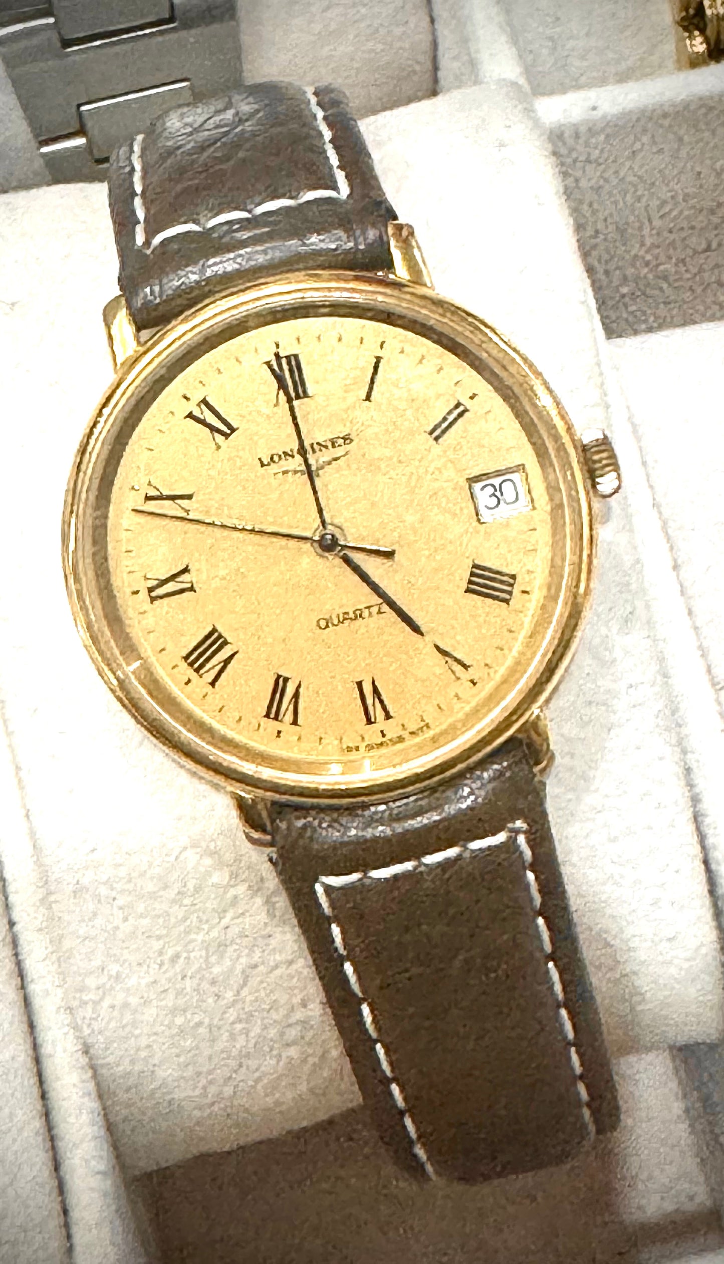 Longines Watch Gold Bezel