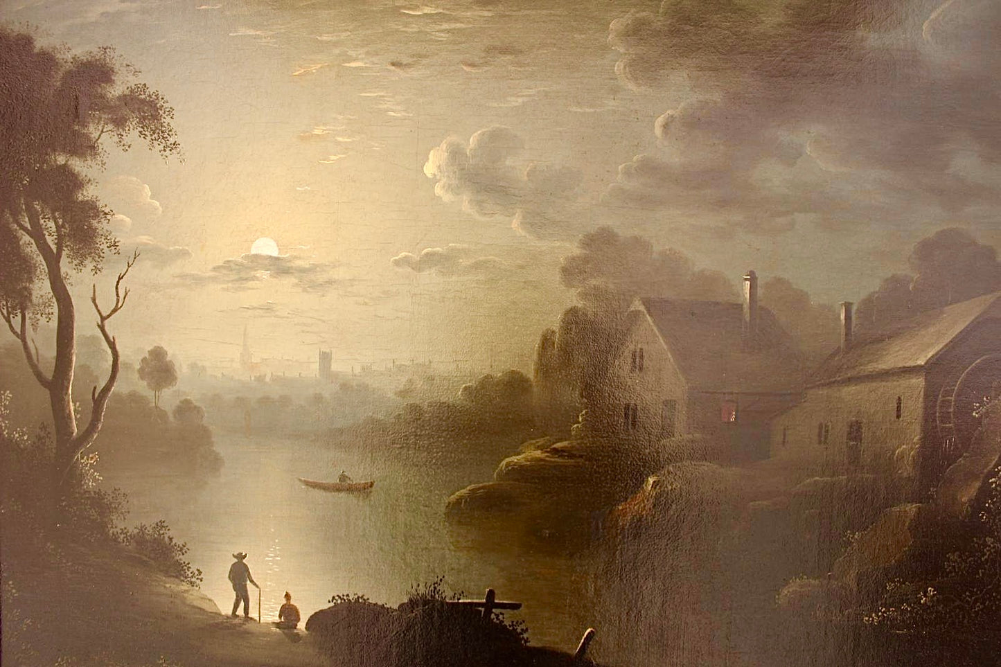 Moonlight Painting With The Lake