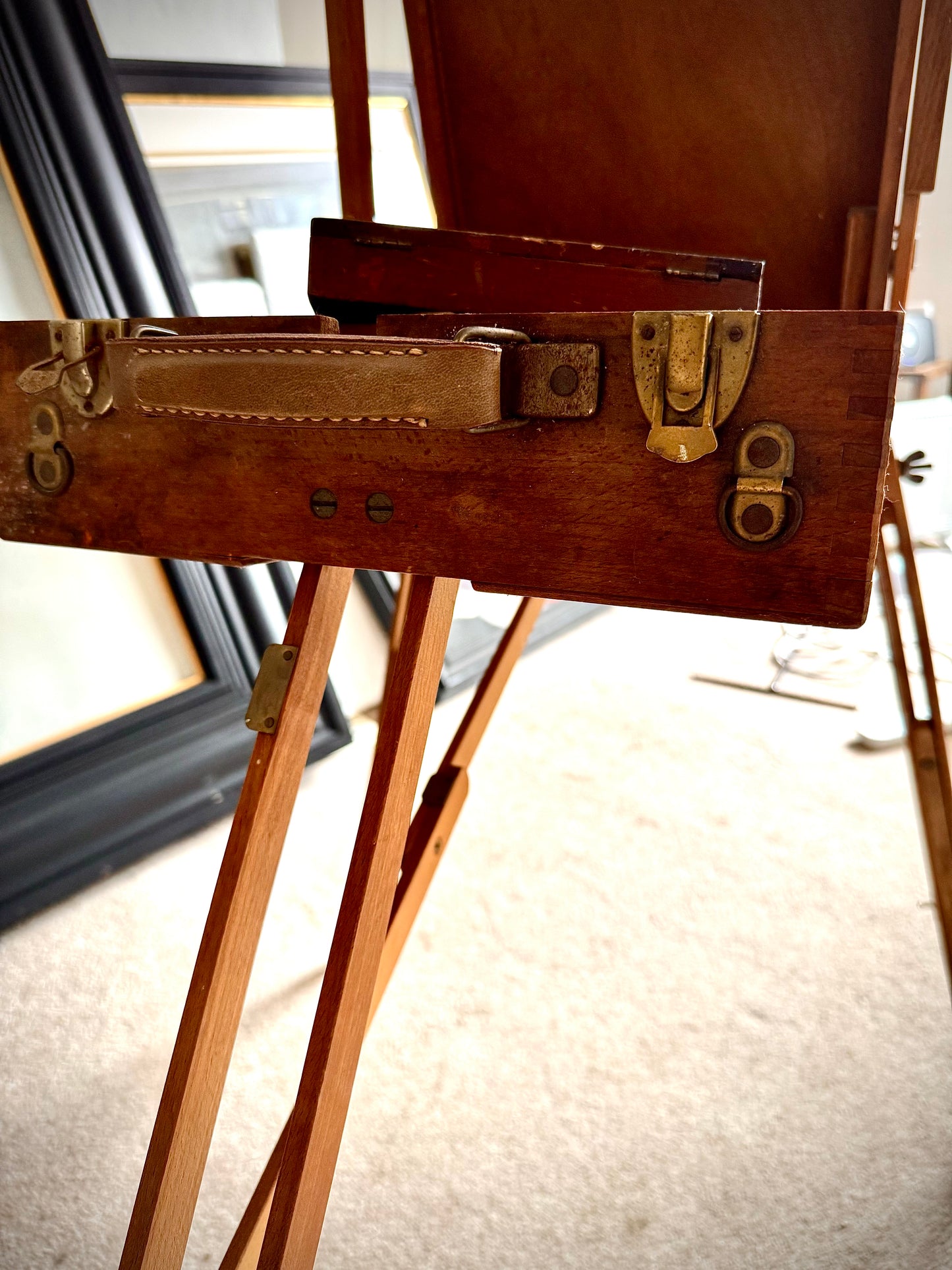 Rare Vintage French Artists Table Easel Circa 1960