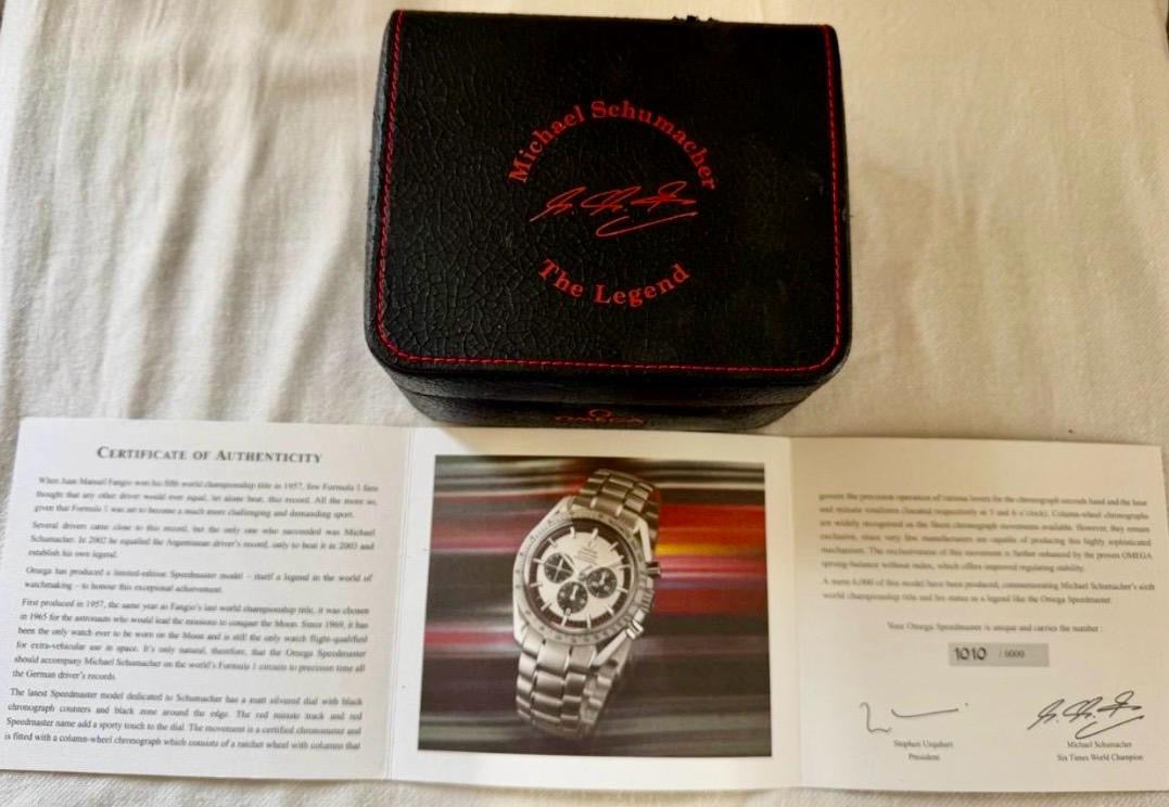 Omega Speed master Limited Ed. Michael Schumacher