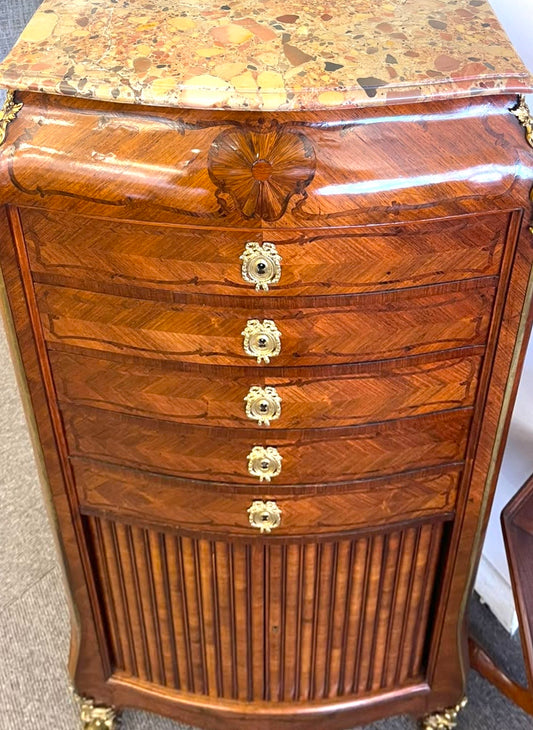 Rare French Kingwood and Ormolu Mounted Cartonniere Cabinet