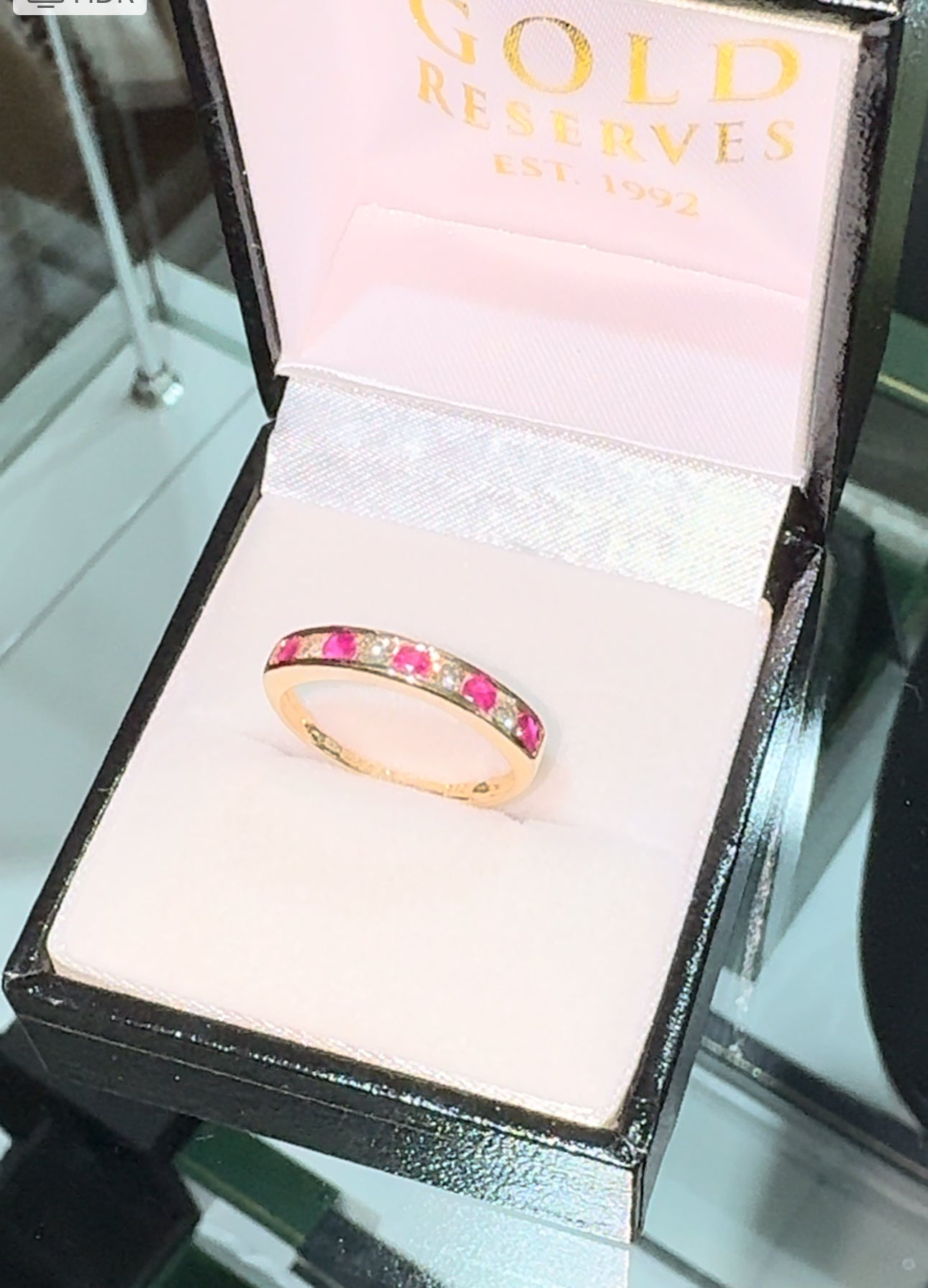 Diamond and Ruby Ring 18k