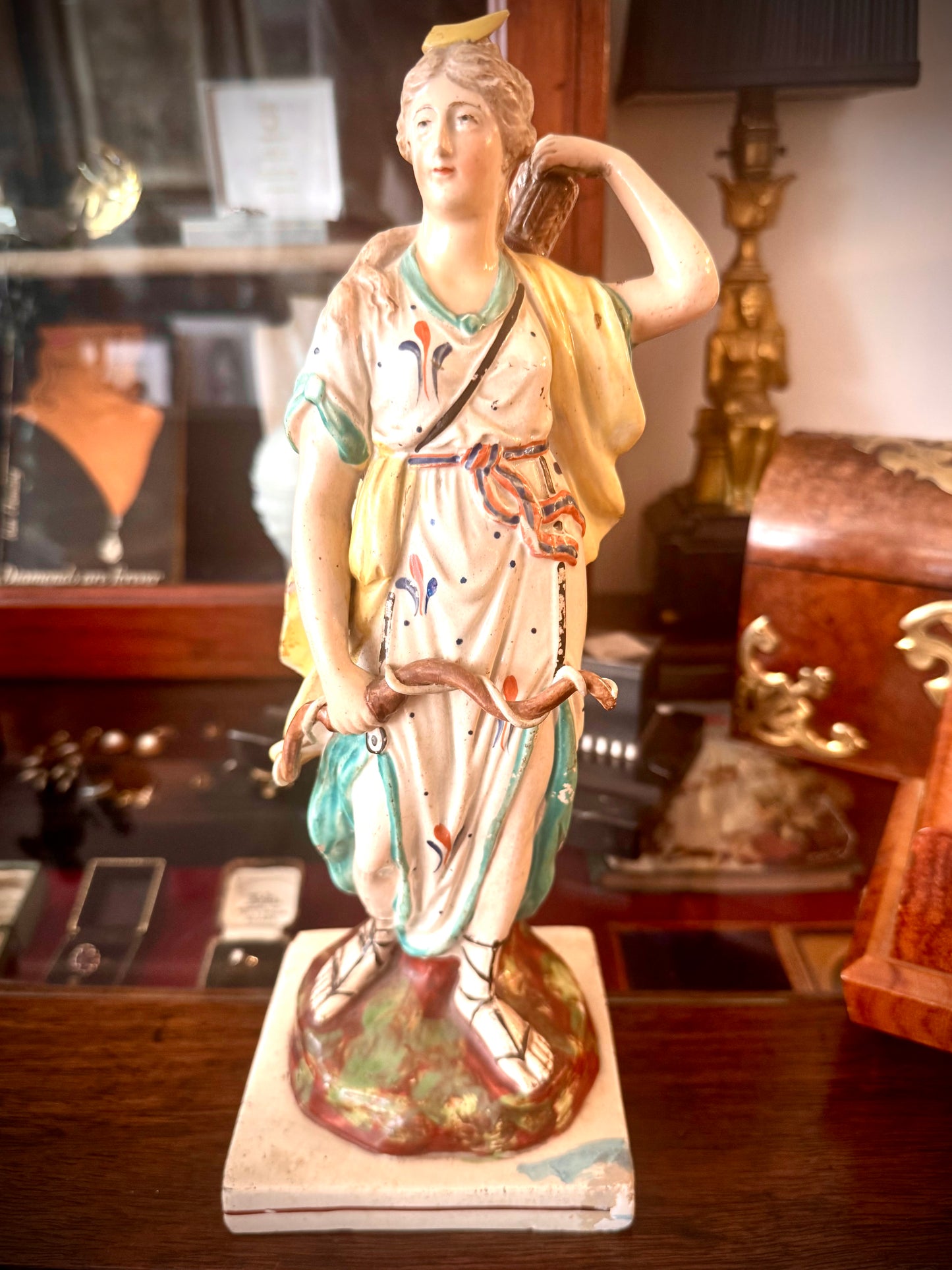 Diane The Huntress and Prince  English Pearlware