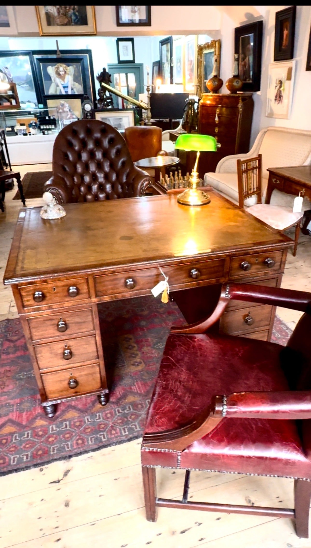 Gillows Of Lancaster Partners Desk (Stamped)