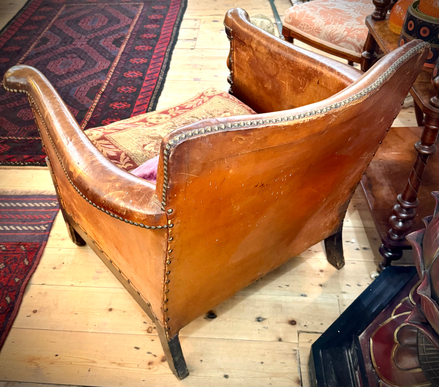 Arts and Crafts Leather Chair