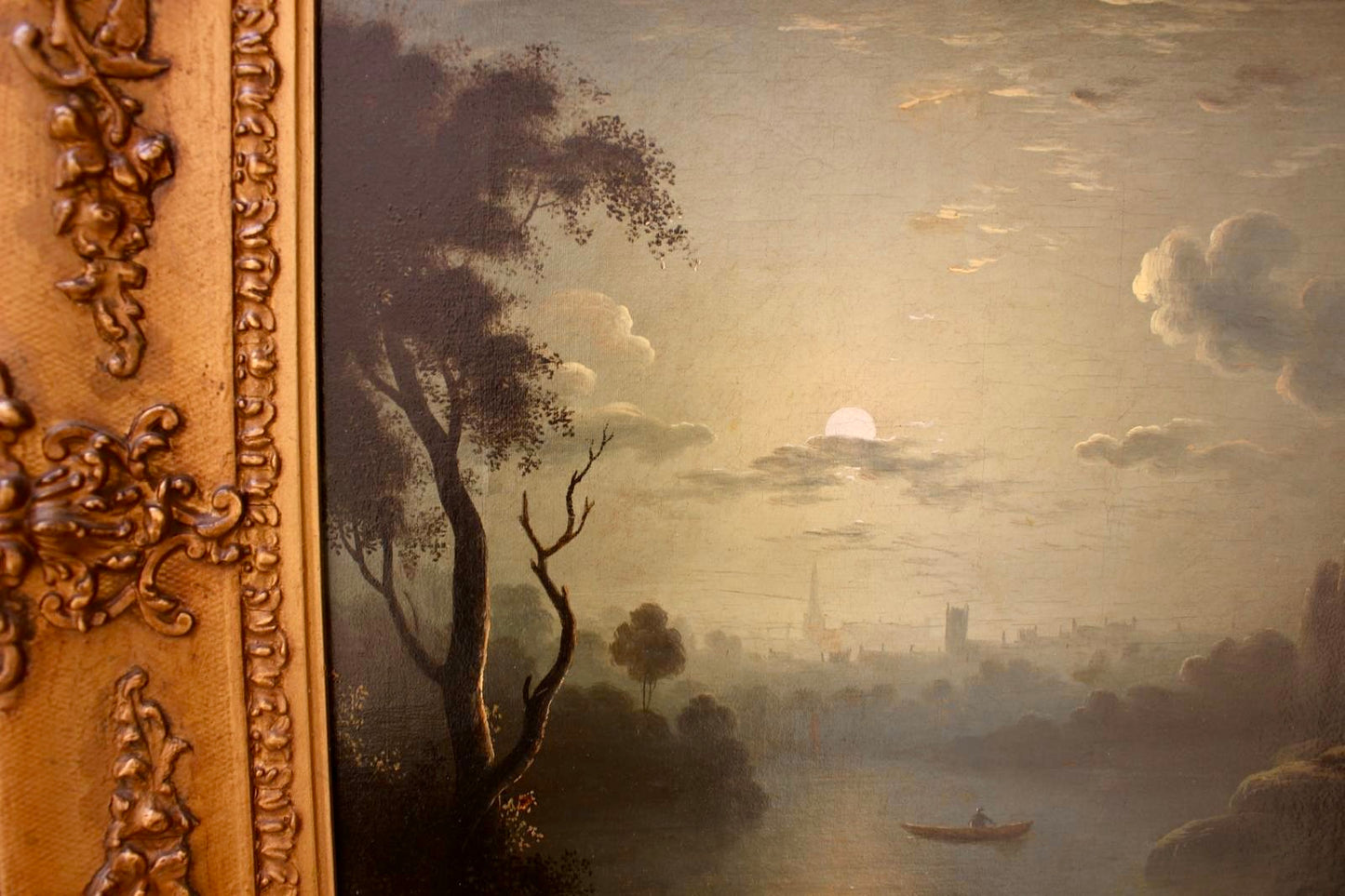 Moonlight Painting With The Lake