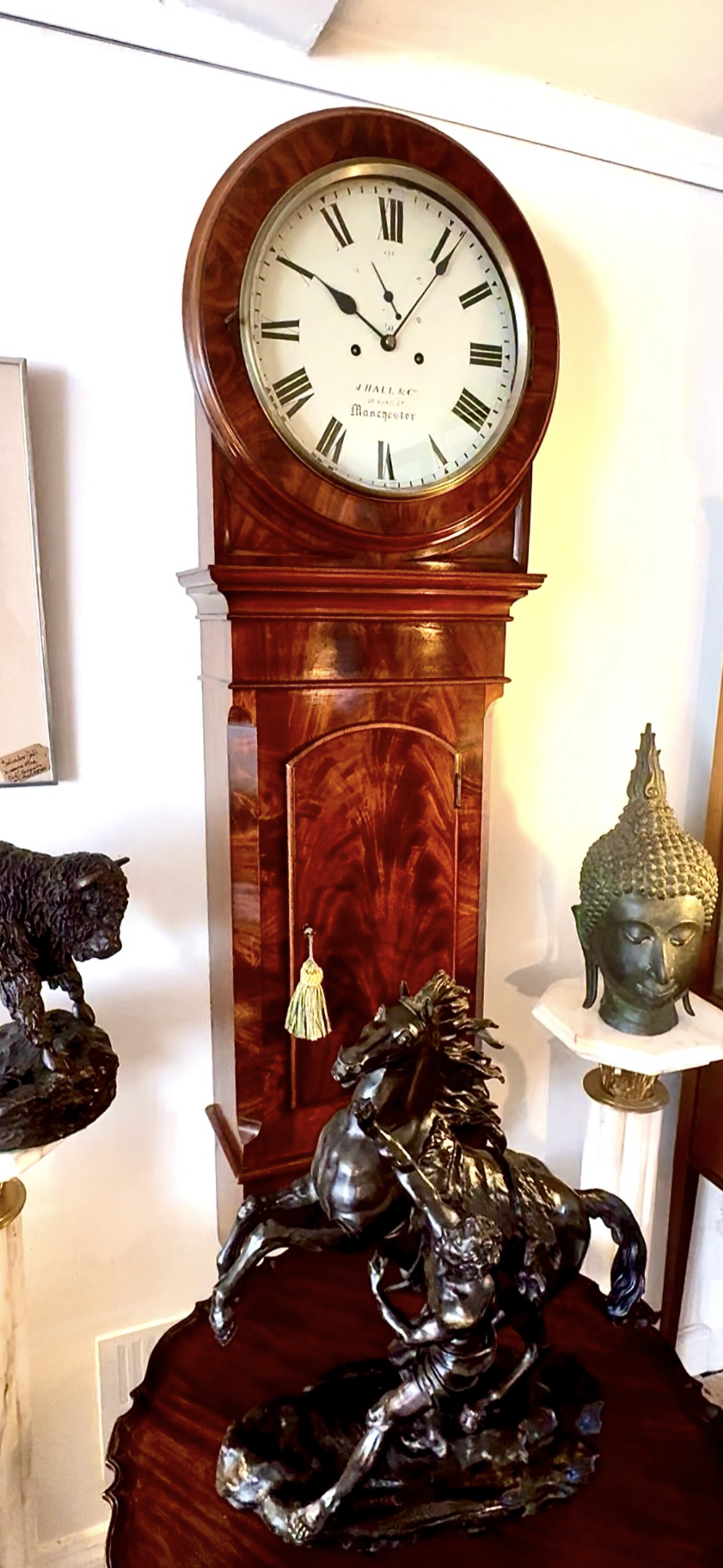 A Beautiful John hall & Co. Mahogany Wall Clock