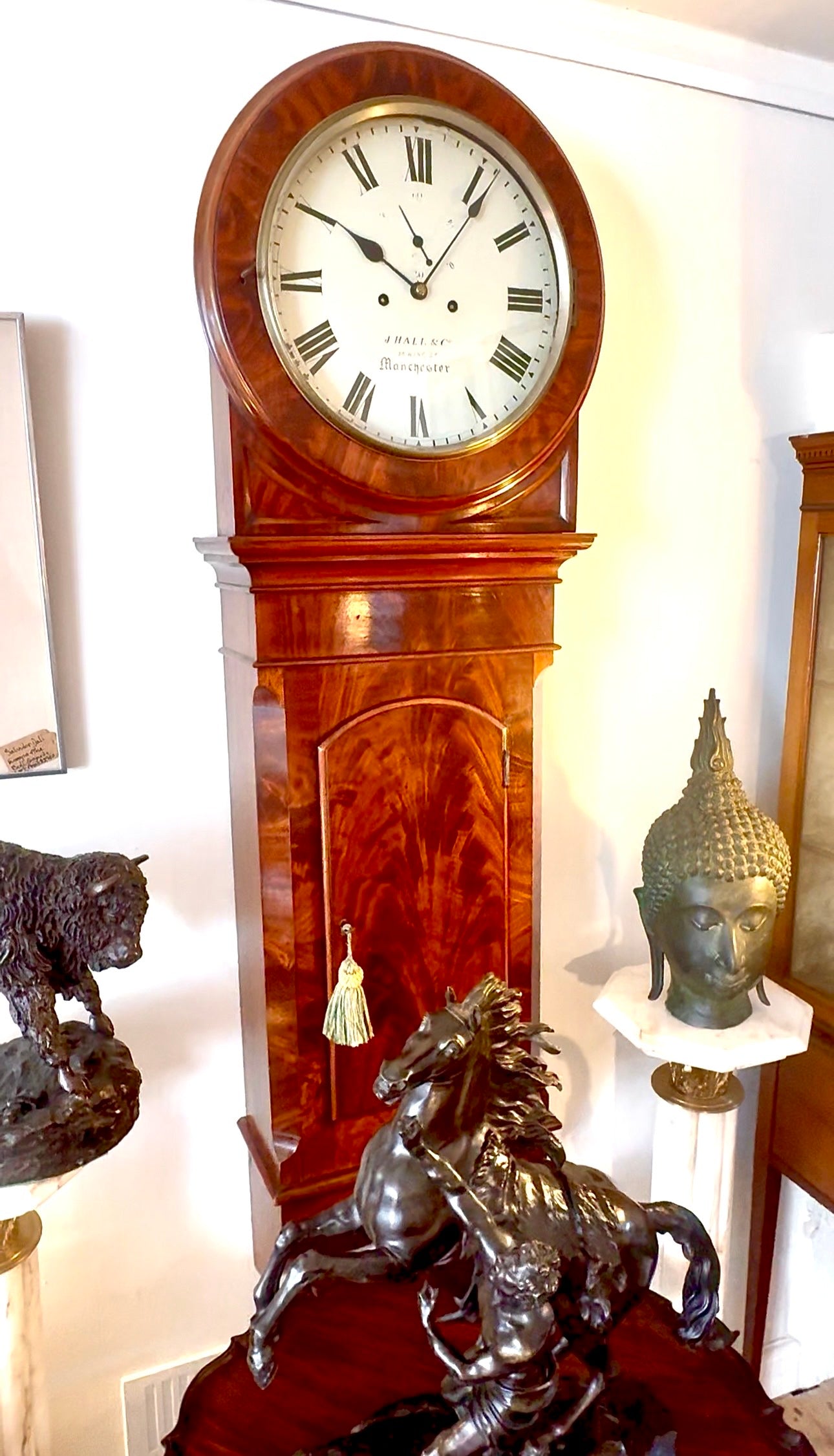 A Beautiful John hall & Co. Mahogany Wall Clock