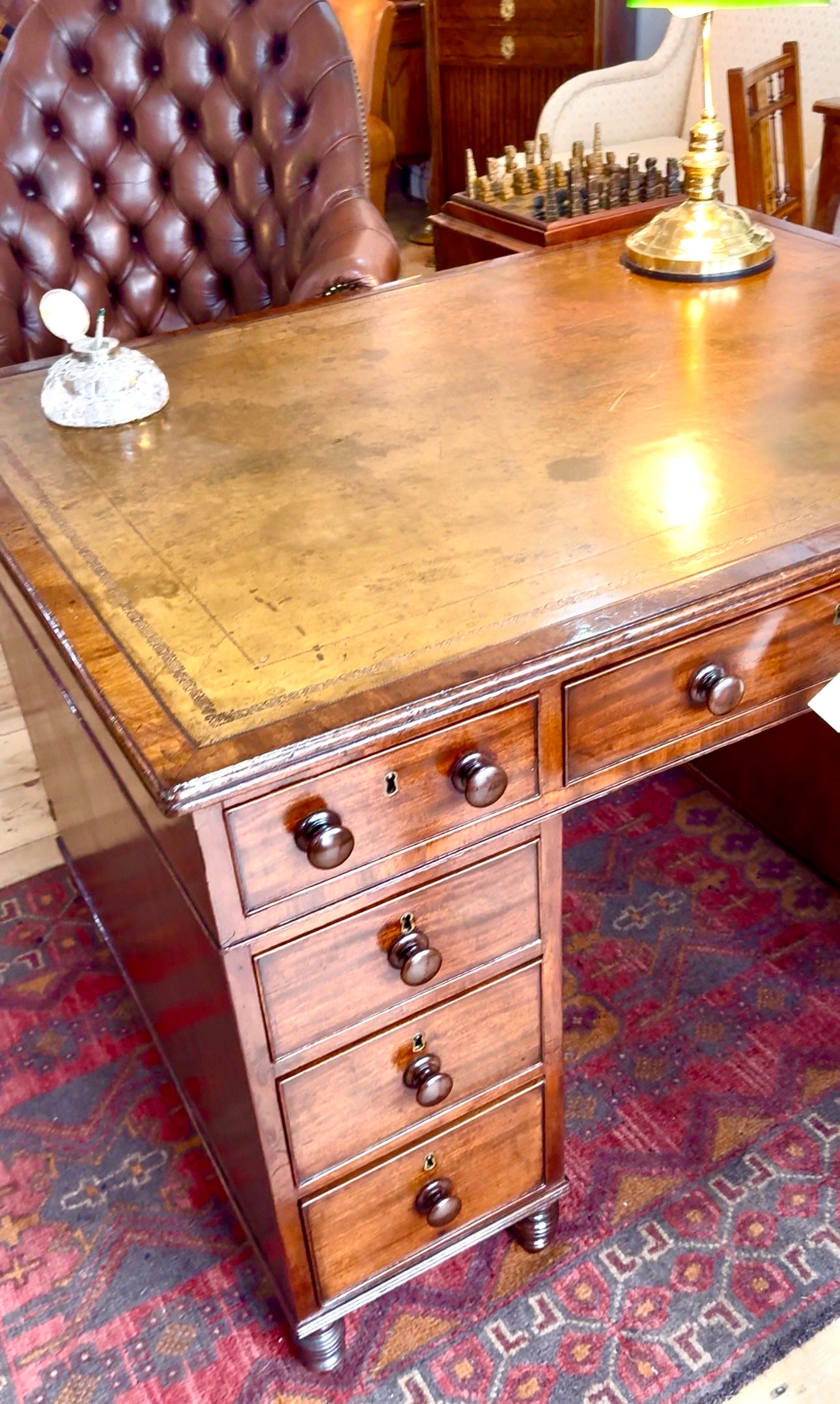 Gillows Of Lancaster Partners Desk (Stamped)