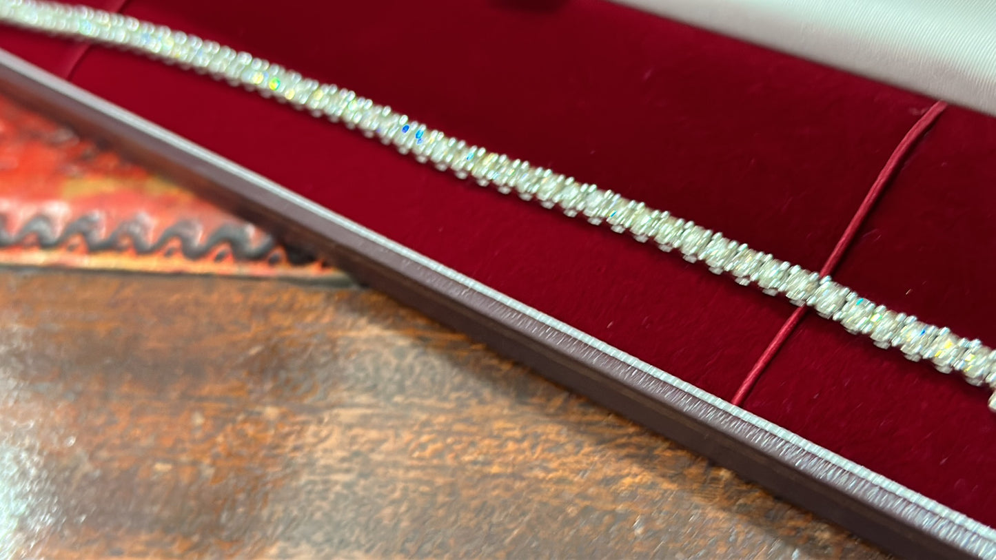 Platinum Diamond bracelet 5.02ct