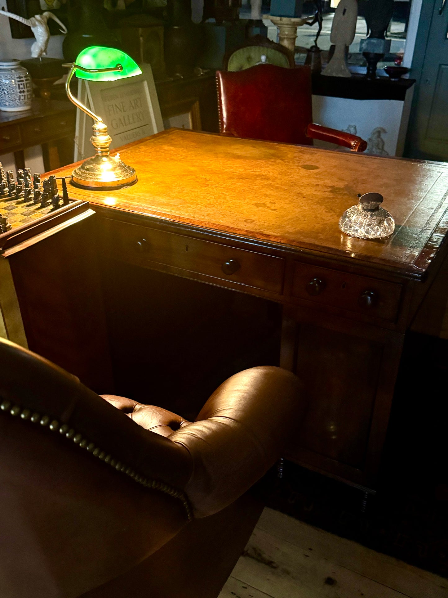 Gillows Of Lancaster Partners Desk (Stamped)