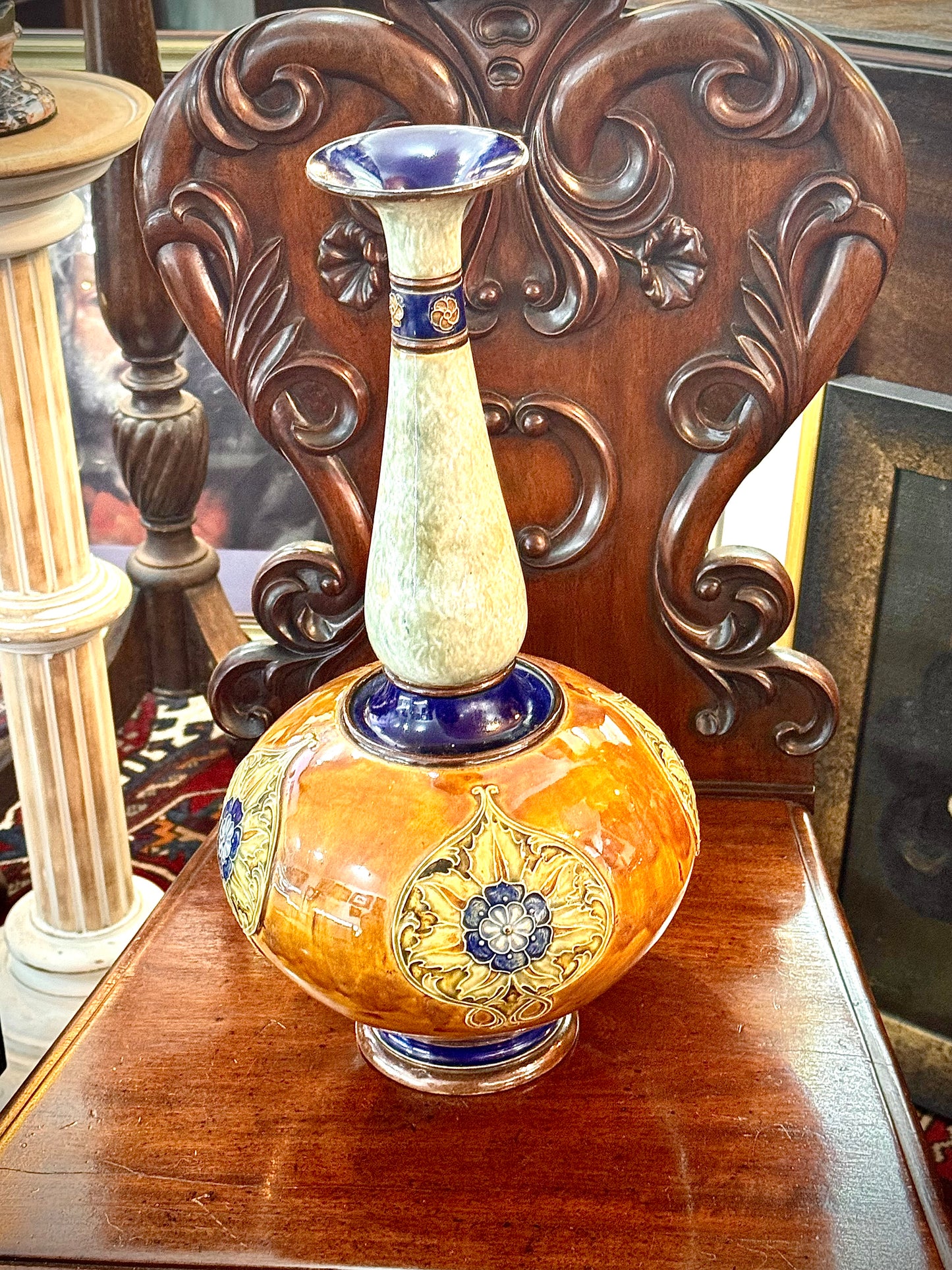 Royal Doulton Stoneware Pair Of Vases. c.1905