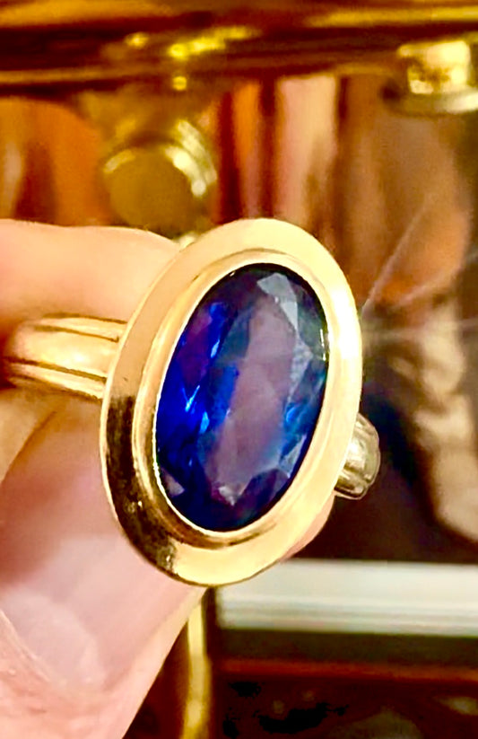Oval Sapphire Ring