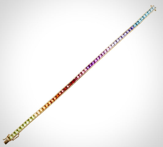 Sapphire Rainbow Bracelet