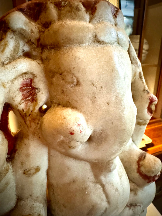 ALABASTER GANESHA GOD OF WISDOM Circa 1850