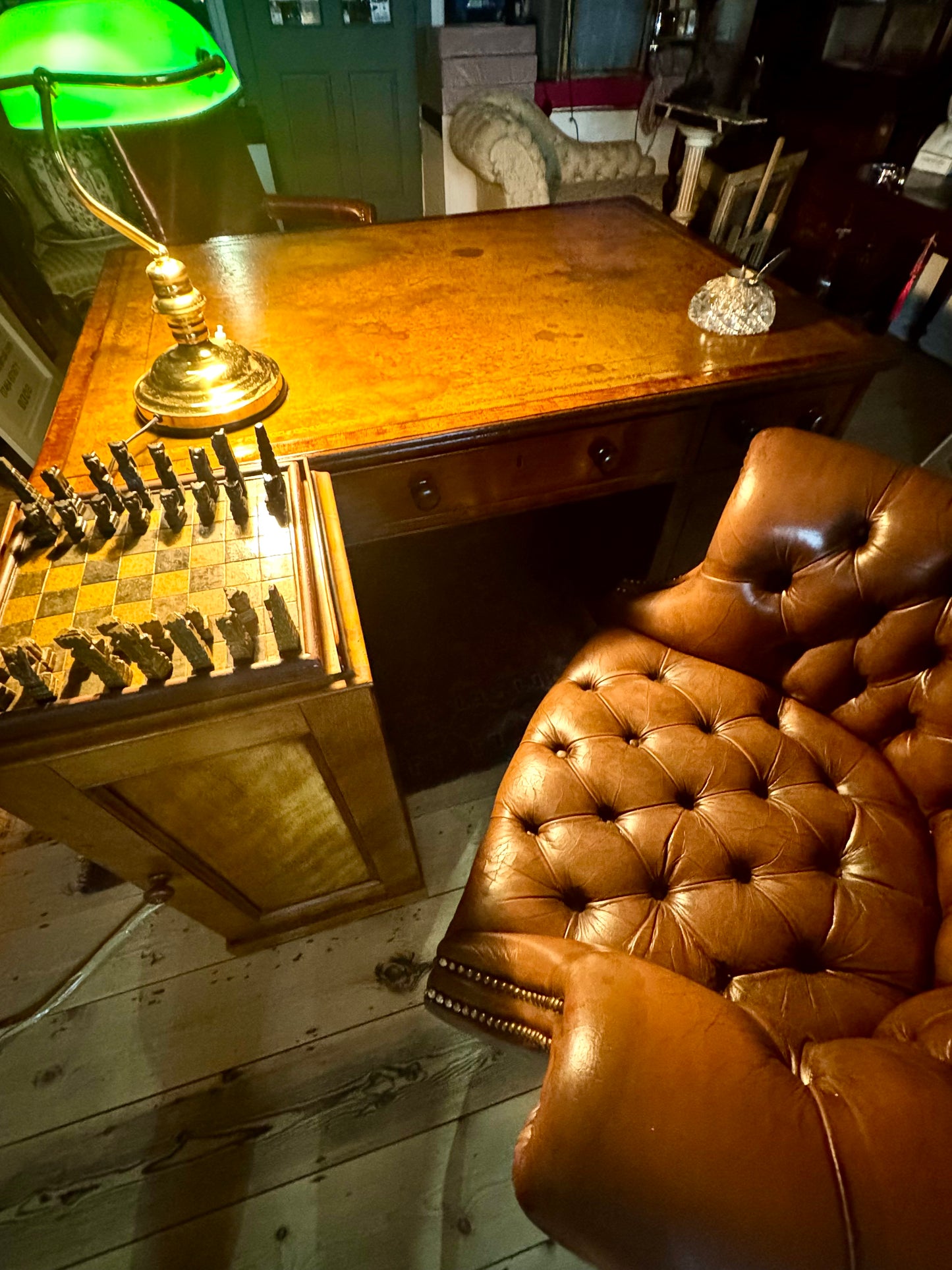 Gillows Of Lancaster Partners Desk (Stamped)