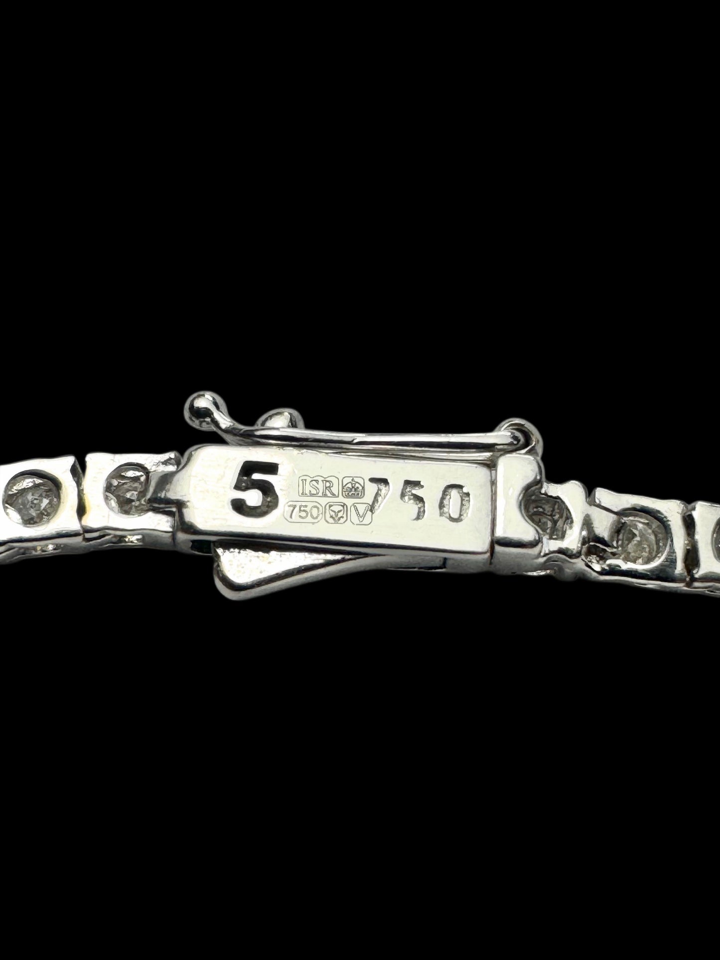 Ladies Diamond Rivière Necklace 18ct White Gold