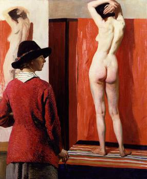 Nude Of Artist In The Studio By Dame Laura Knight