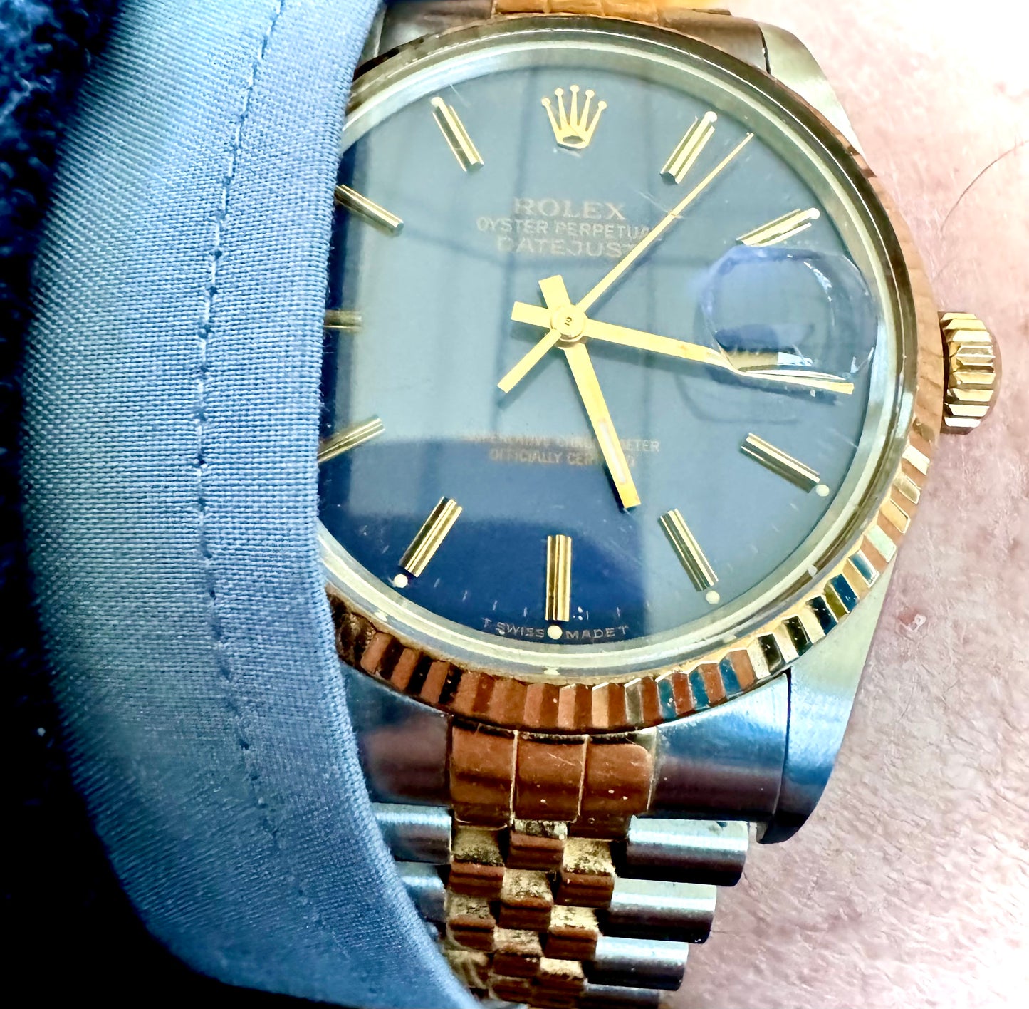 Rolex Just Date Blue Face