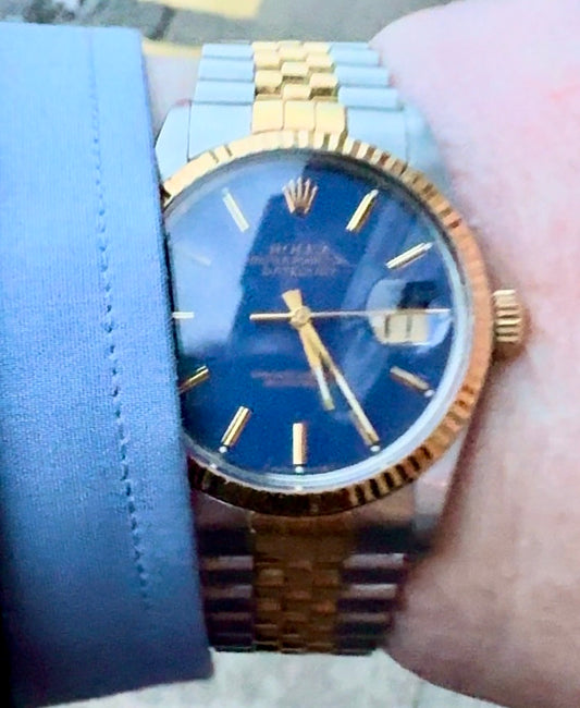 Rolex Just Date Blue Face
