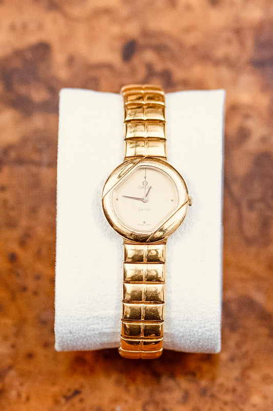 Ladies Omega 9ct Gold