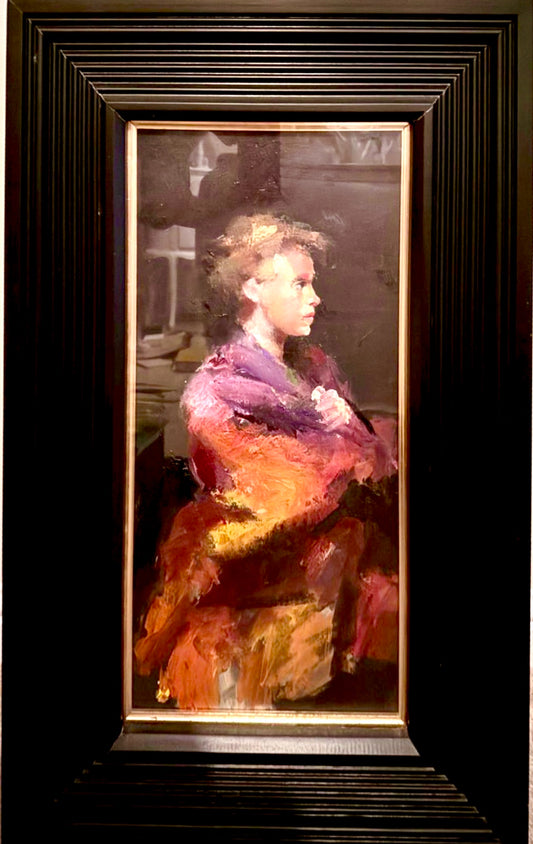 Girl With Scarf By Robert Lenkiewicz