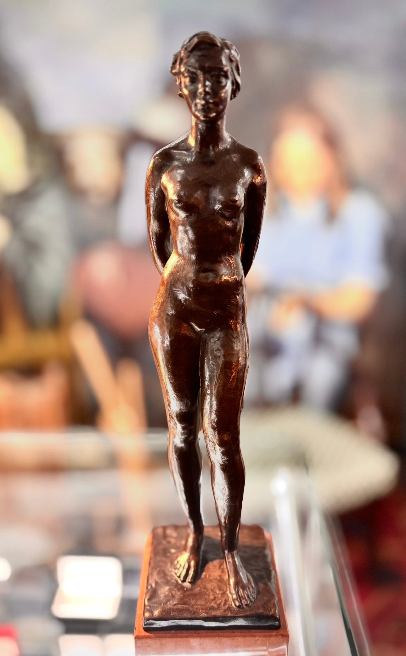 The Swimmer Bronze Female Figure