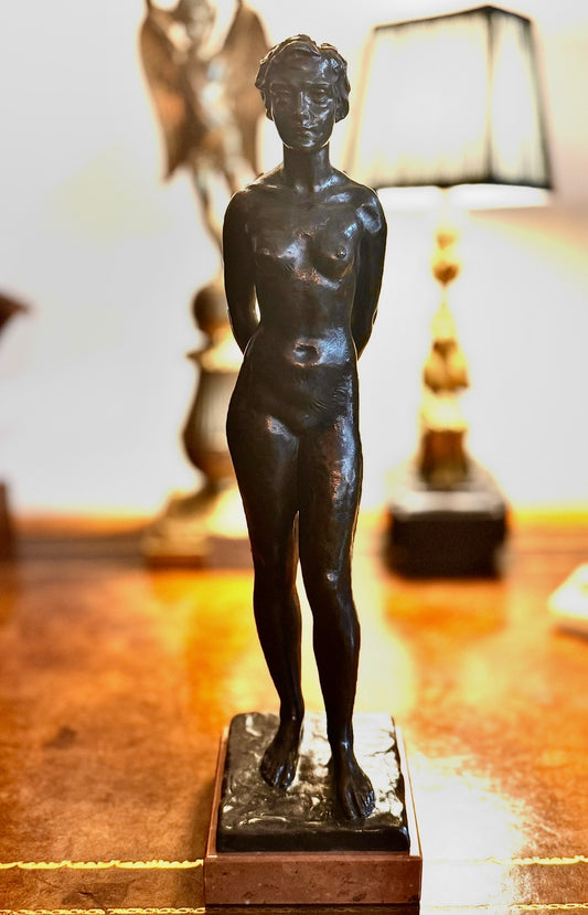 The Swimmer Bronze Female Figure