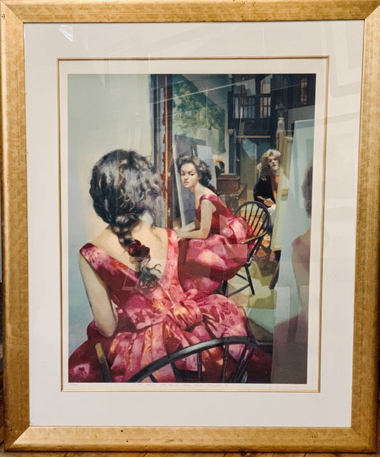 Anna In Pink Dress By Robert Lenkiewicz Limited Edition