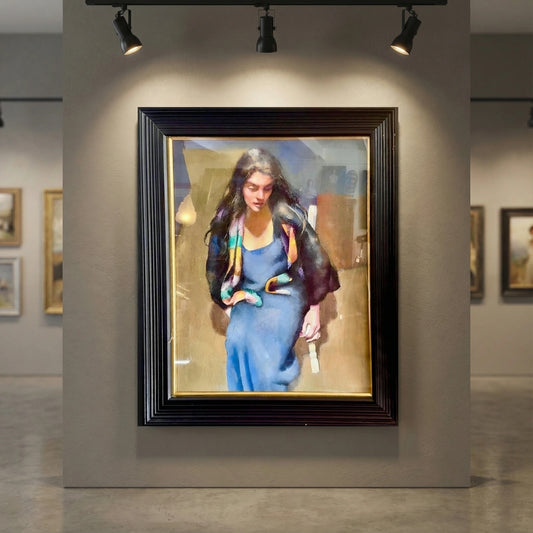 Esther With Silk Scarf By Robert Lenkiewicz (1941 - 2002)