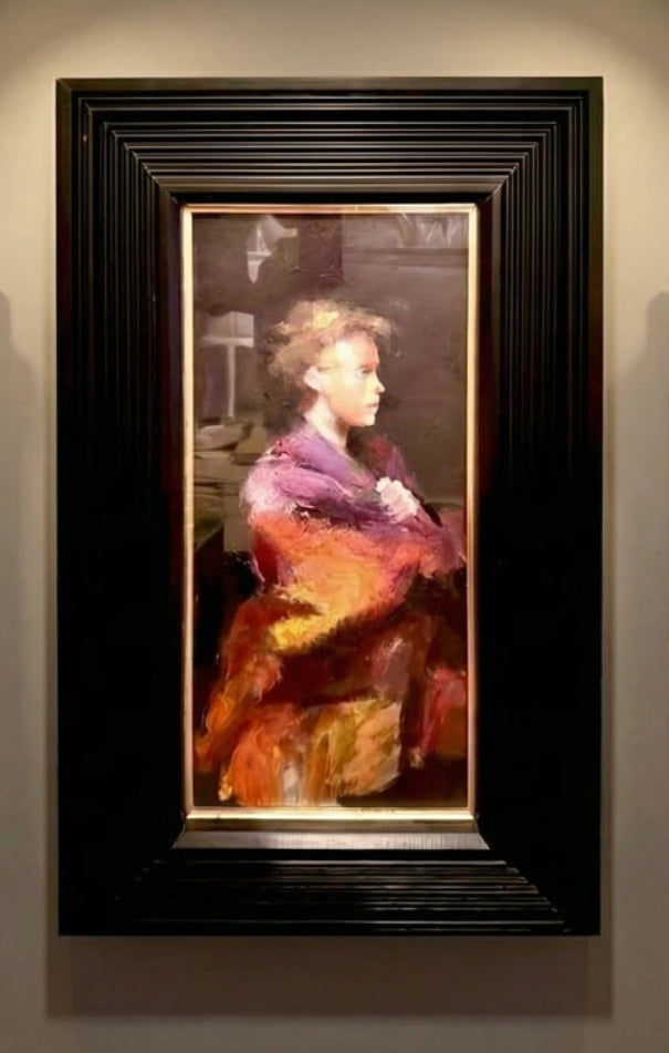 Girl With Scarf By Robert Lenkiewicz